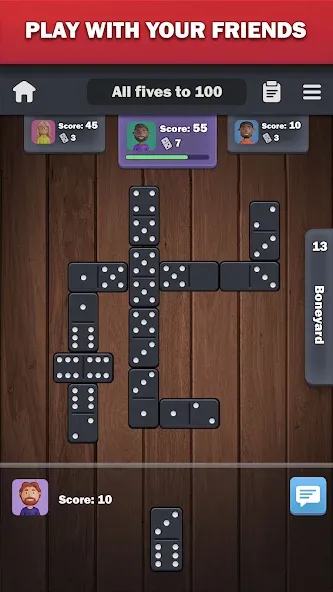 Dominoes online - play Domino!  [МОД Бесконечные деньги] Screenshot 2