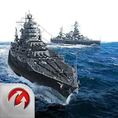 Взломанная World of Warships Blitz War (Ворлд оф Варшипс Блиц Вар)  [МОД Mega Pack] - полная версия apk на Андроид