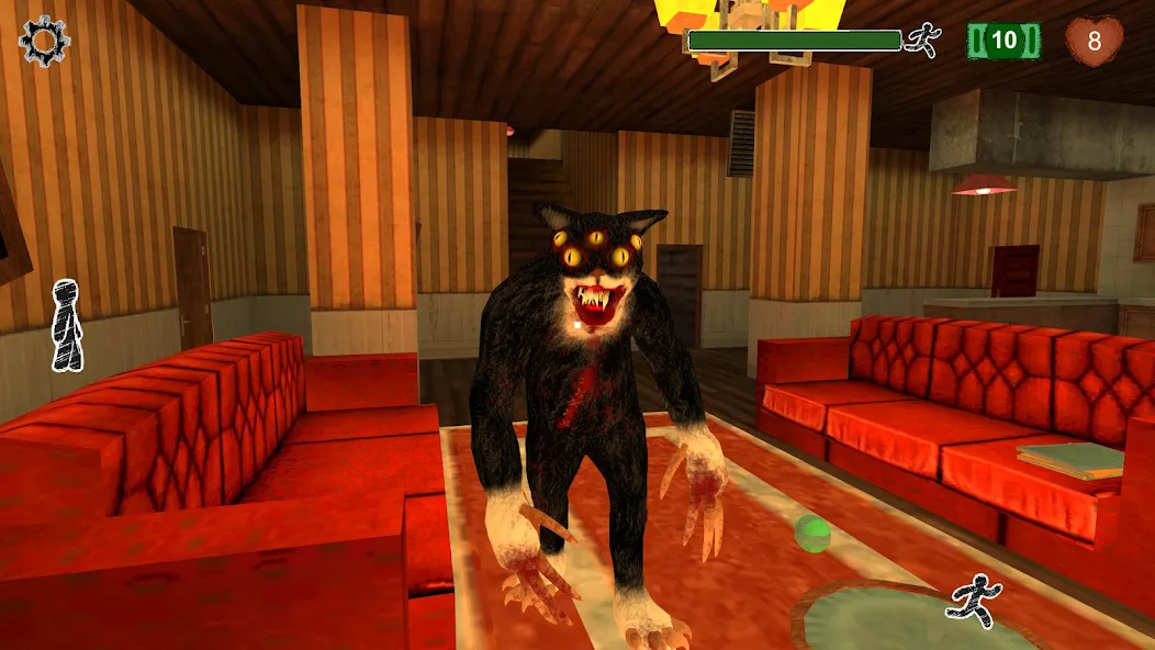 Cat Fred Evil Pet. Horror game  [МОД Много монет] Screenshot 1