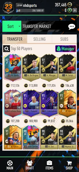 NHDFUT 23 Draft & Packs  [МОД Бесконечные монеты] Screenshot 5