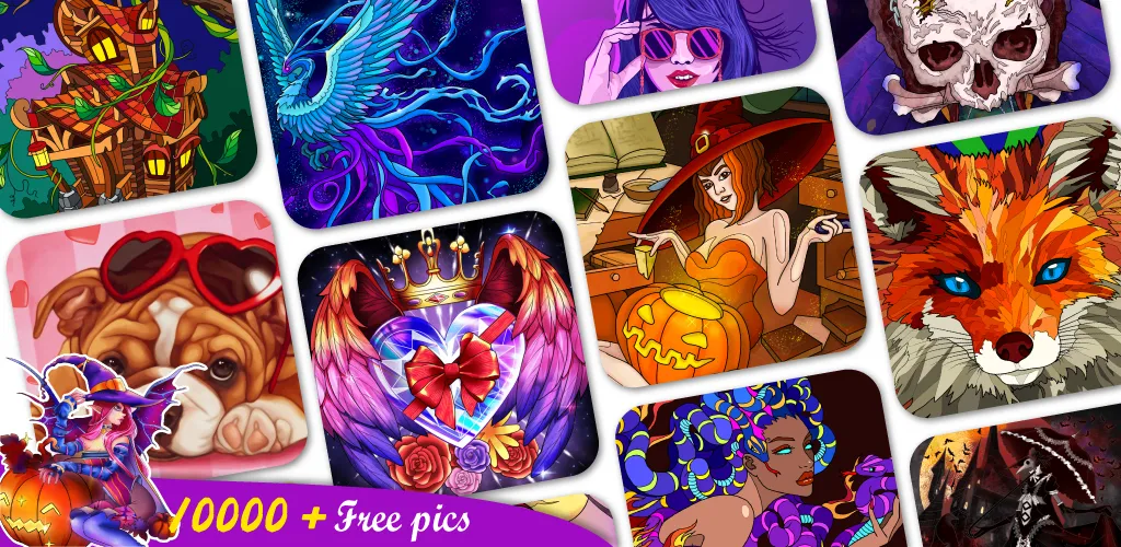 Coloring Book -Paint by Number (Малер Плюс)  [МОД Все открыто] Screenshot 1
