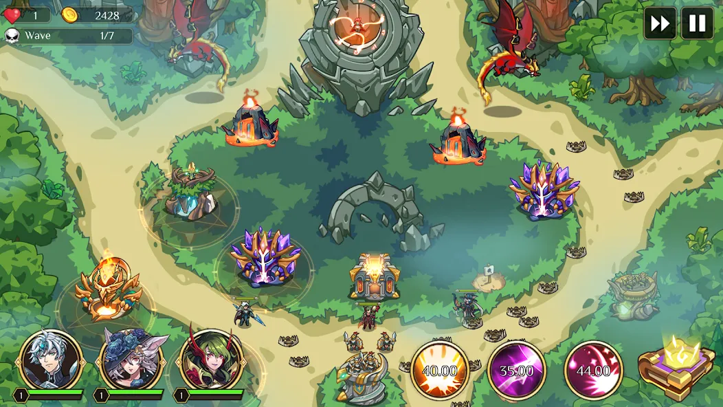 Kingdom War: Tower Defense TD (ТД Рояль)  [МОД Mega Pack] Screenshot 5