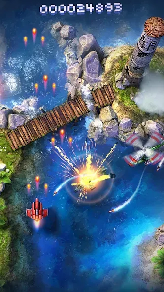 Sky Force 2014 (кай Форс 2014)  [МОД Бесконечные монеты] Screenshot 1