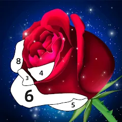 Скачать взломанную Rose Coloring Book Color Games  [МОД Бесконечные деньги] - полная версия apk на Андроид