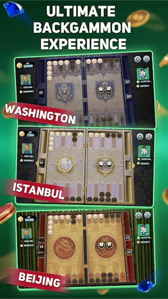 Backgammon Tournament  [МОД Бесконечные деньги] Screenshot 2