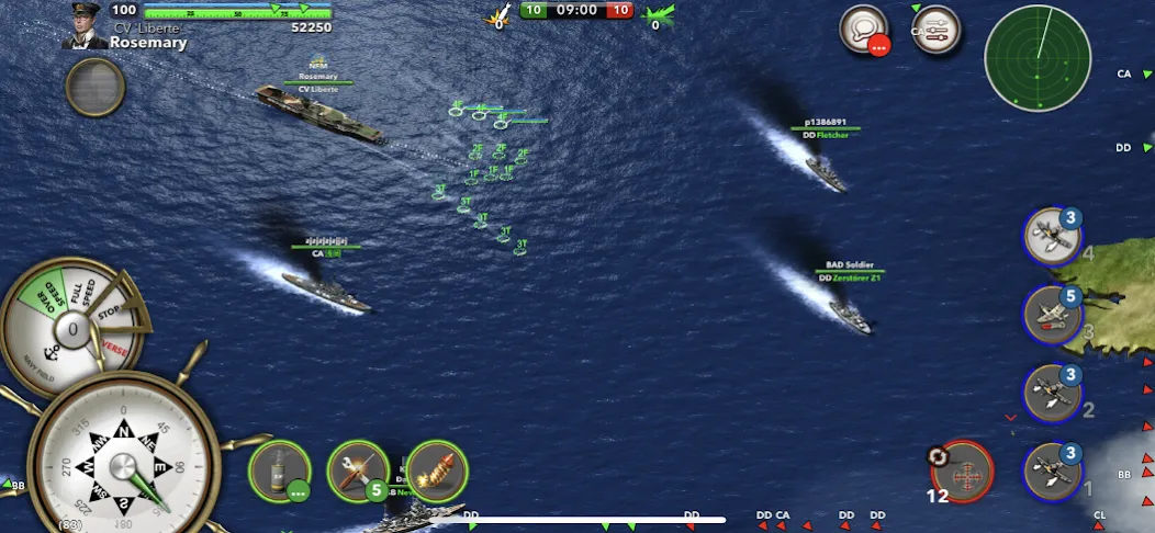 Navy Field: Online Sea Battles (НеиФилд)  [МОД Бесконечные монеты] Screenshot 1