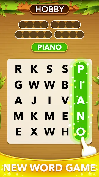 Word Heaps Search - Word Games (Ворд Хипс Срч)  [МОД Все открыто] Screenshot 1