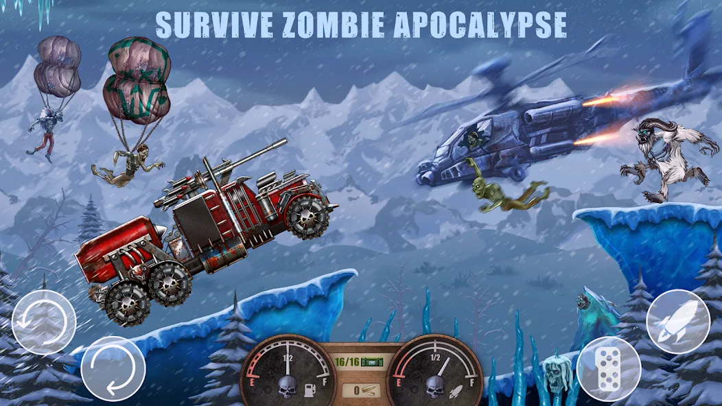 Zombie Hill Racing: Earn Climb (Зомби Хилл Рейсинг)  [МОД Mega Pack] Screenshot 2