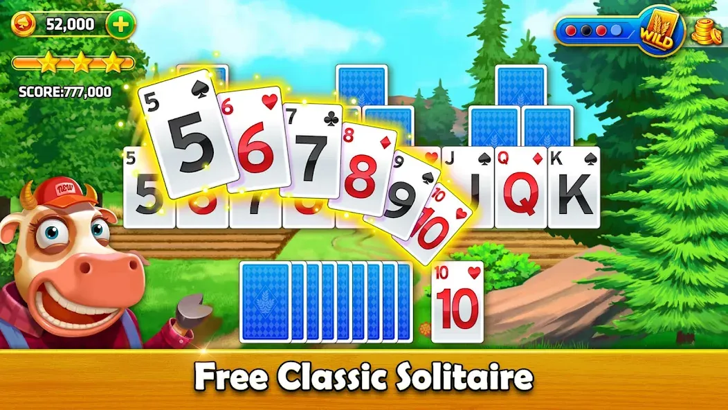 Solitaire Tripeaks - Farm Trip (Фарм Джорни)  [МОД Много денег] Screenshot 5