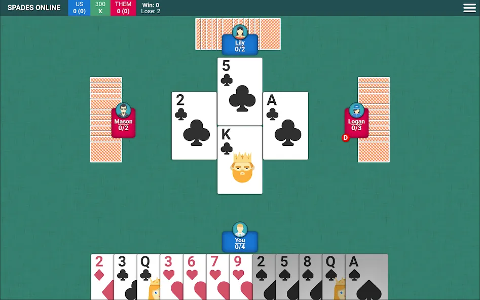 Spades Card Game (Спейдс Карточная Игра)  [МОД Mega Pack] Screenshot 5