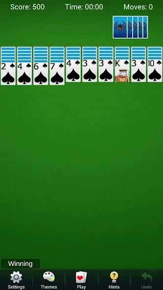 Spider Solitaire - Card Games  [МОД Много денег] Screenshot 4