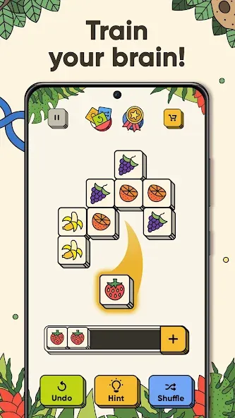 3 Tiles - Tile Matching Games (Тайлс)  [МОД Много монет] Screenshot 2