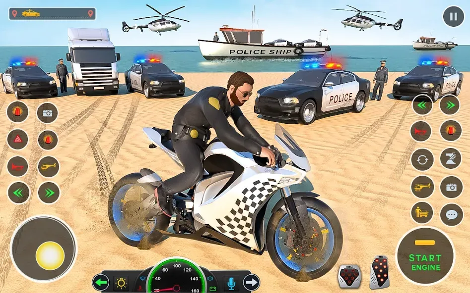 Police Car Driving: Car Games (ЮС Полис Кар Транспорт Трак)  [МОД Unlocked] Screenshot 2