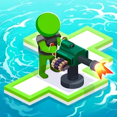 Взломанная War of Rafts: Crazy Sea Battle (Война плотов)  [МОД Menu] - полная версия apk на Андроид