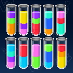 Скачать взломанную SortPuz 3D: Water Color Sort (СортПаз 3Д)  [МОД Unlocked] - полная версия apk на Андроид