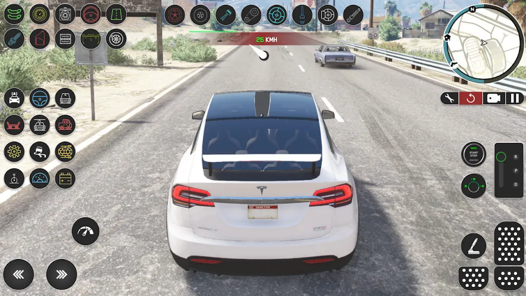 Electric Tesla Model X Driver (Электрический водитель   )  [МОД Mega Pack] Screenshot 5